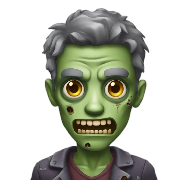 handsome zombie sticker
