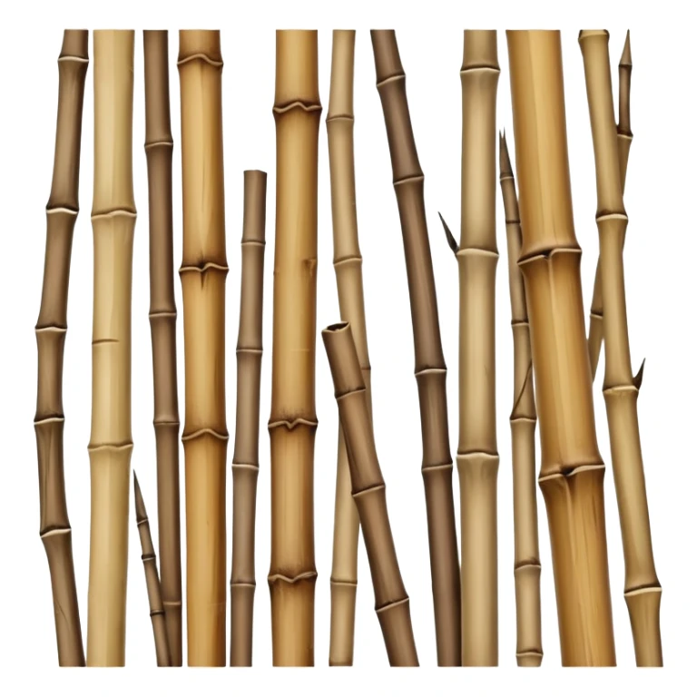 dried bamboo stalks, tan and brown color, cracked texture sticker
