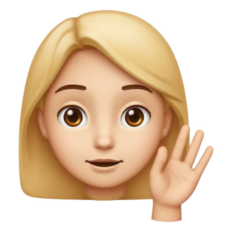 🤔this emoji with an innocent suspicious but also smirking 😏 expression looking up, but with that same hand sticker