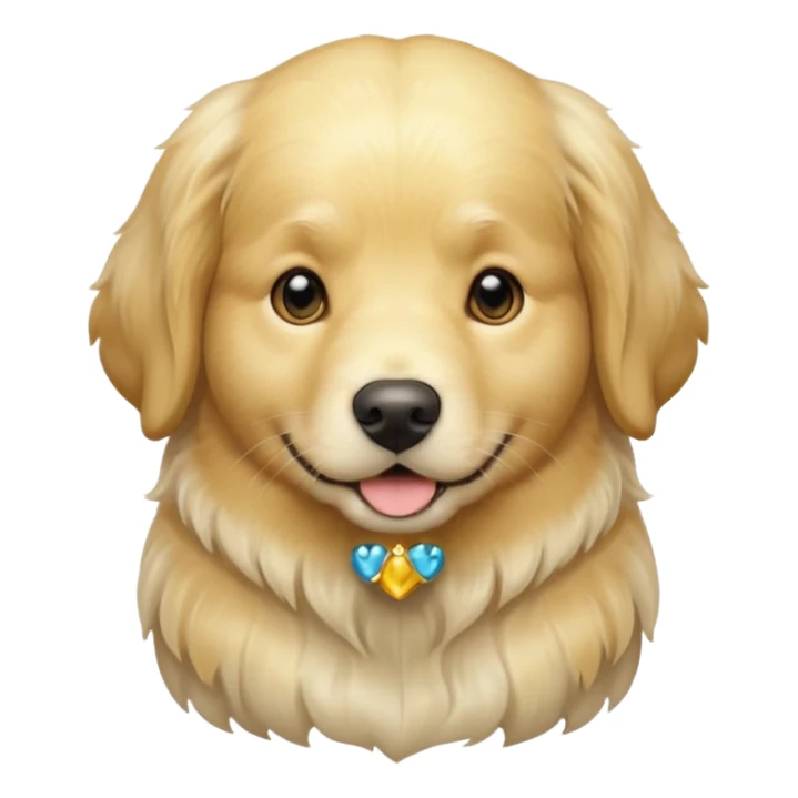 english cream golden retriever healthy sticker