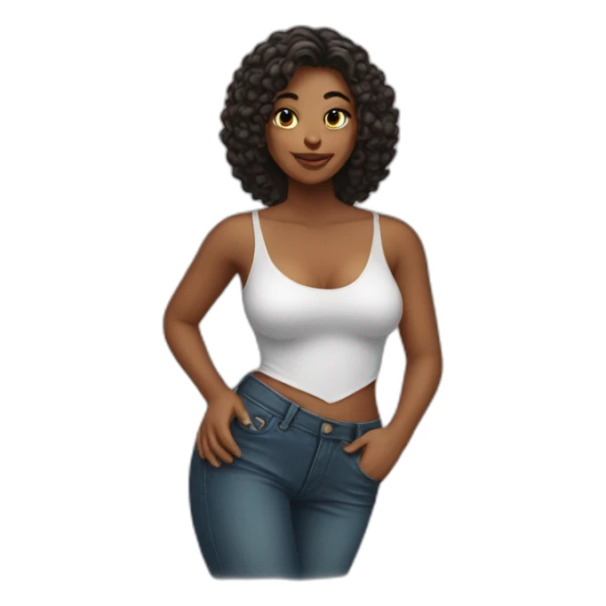 perfect woman body sticker