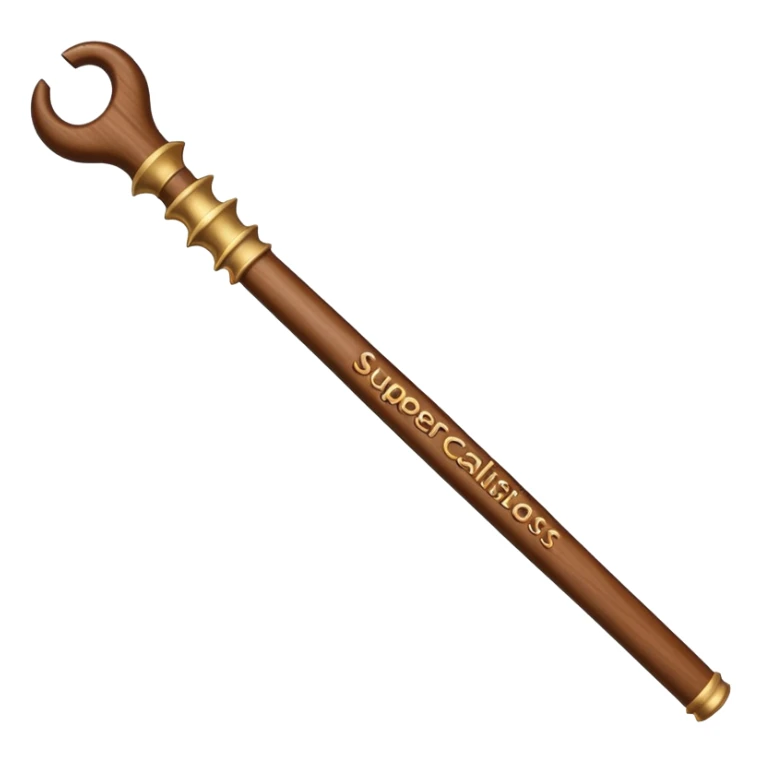 A wand that says supercalifragilisticexpialidocious sticker