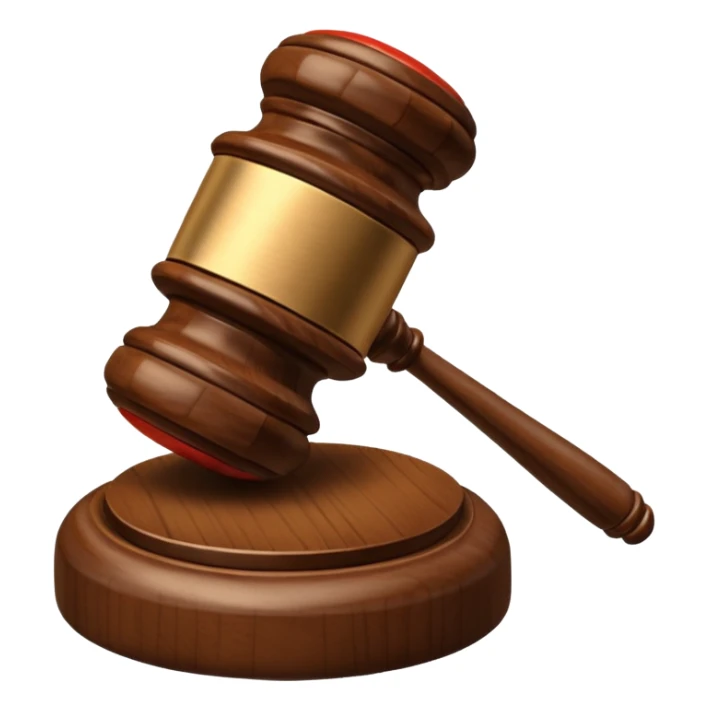 mazo de juez sticker