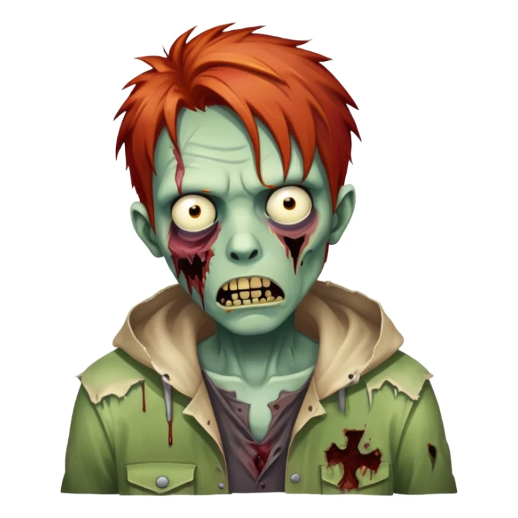 Um zumbi ruivo sticker
