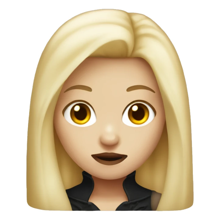Vampire girl with blonde hair sticker