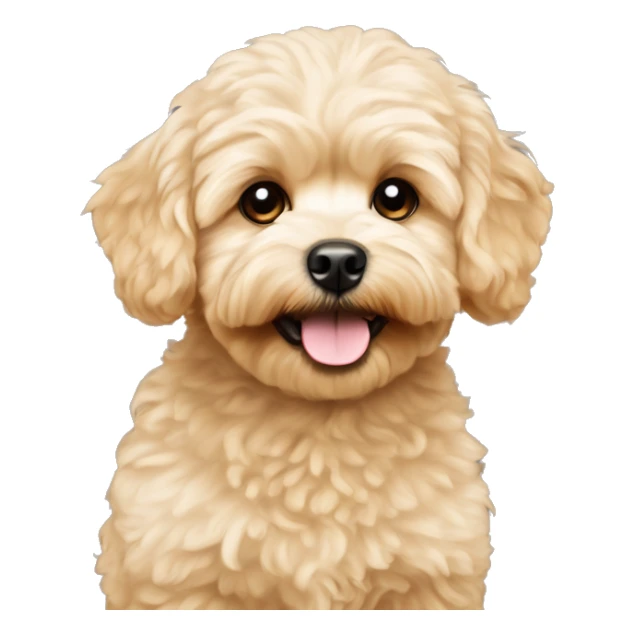 golden maltipoo point to top left corner sticker