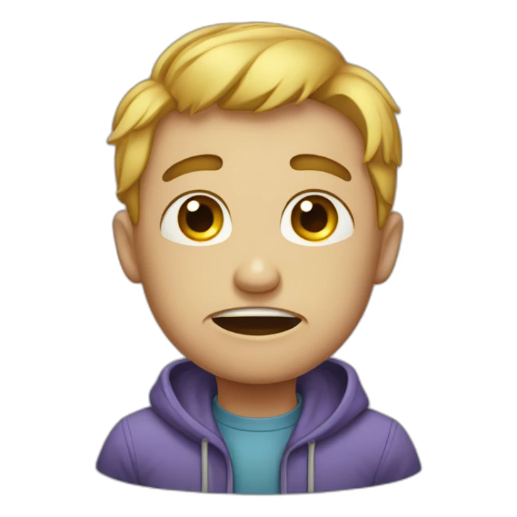 qwerty crying that his family abandoned him sticker