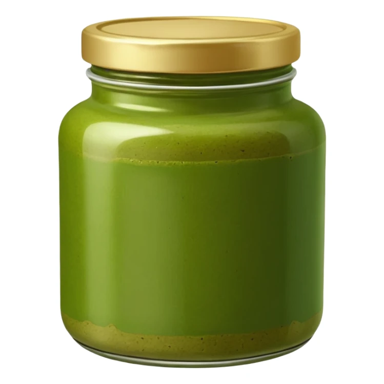 A jar of green curry paste  sticker