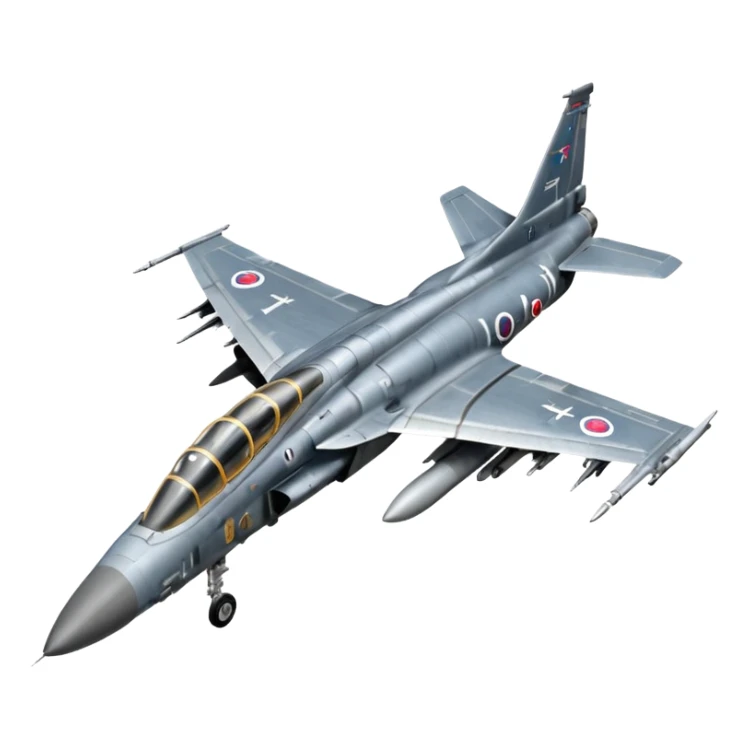 Make an f-5e tiger from the chilean air force in gray color sticker