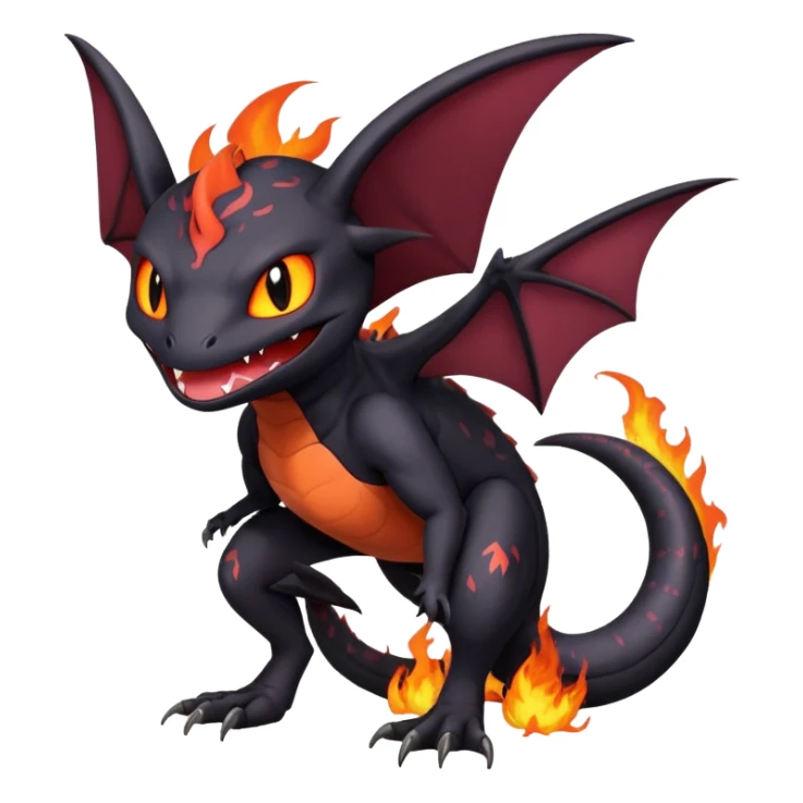 Salandit-Noibat-Litten-Hybrid (Full body) sticker