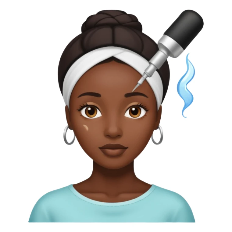 Femme noire soin du visage sticker