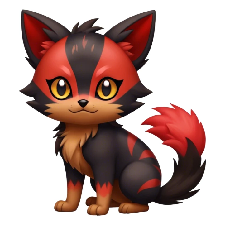 Litten-Zorua-hybrid full body sticker