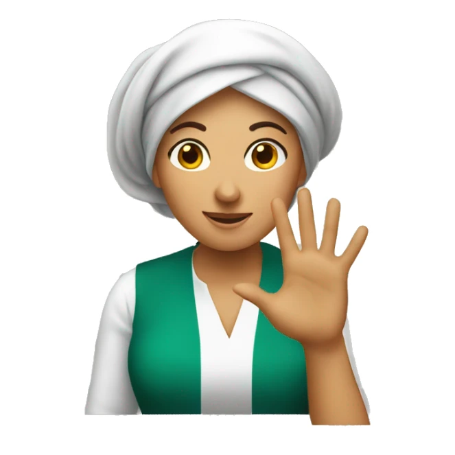 italian woman making the italian sign sticker