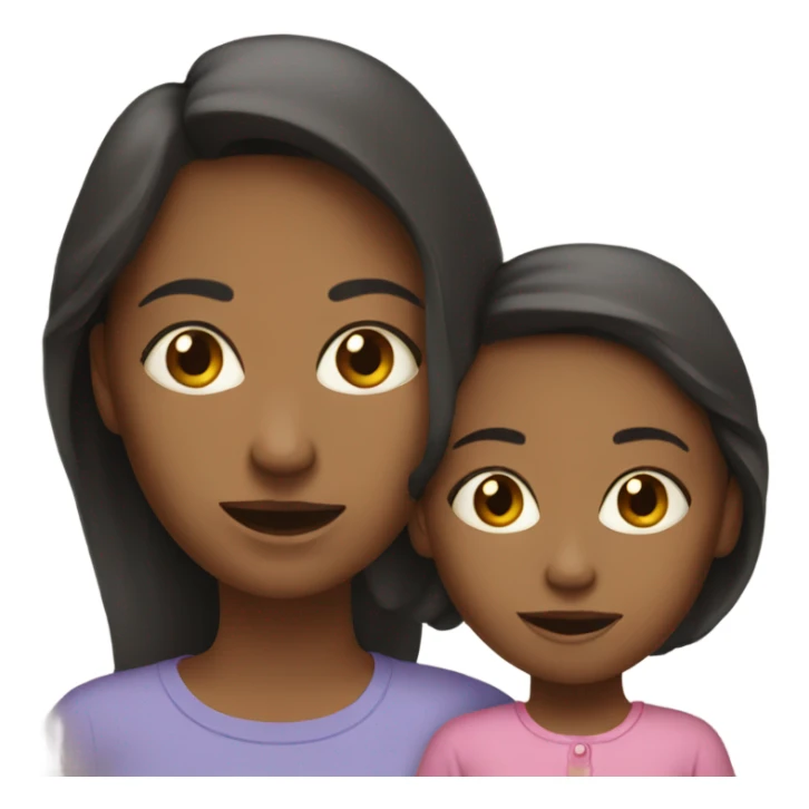 Mom and daughter  sticker