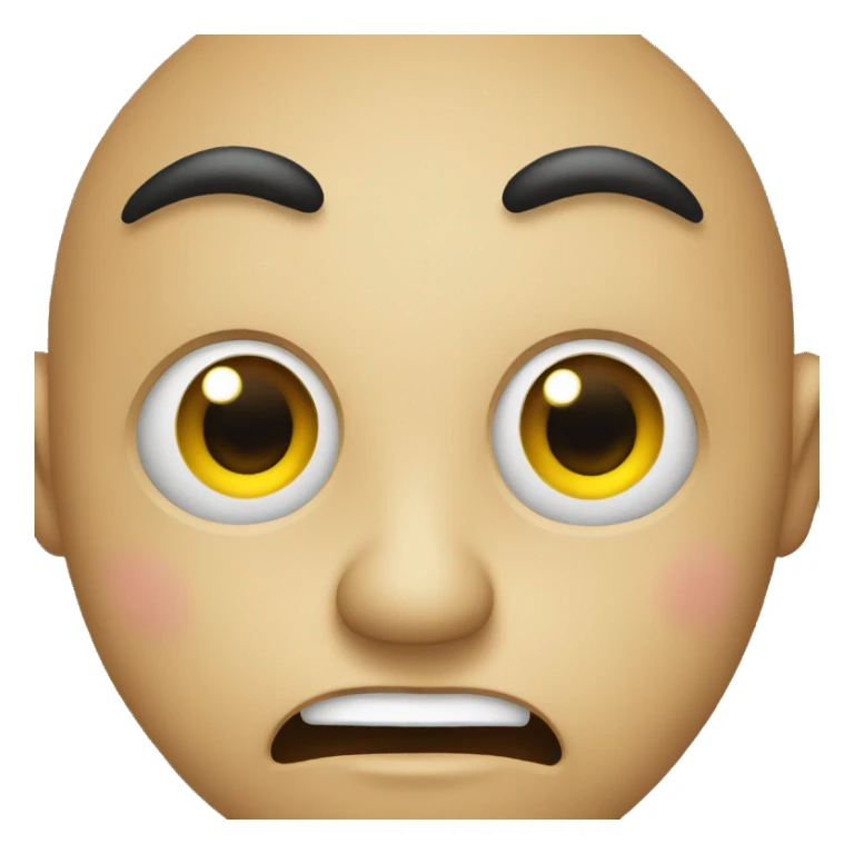 Emoji with one eye close the other open doing the rizz face sticker