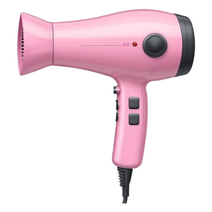 pastel pink hair dryer sticker