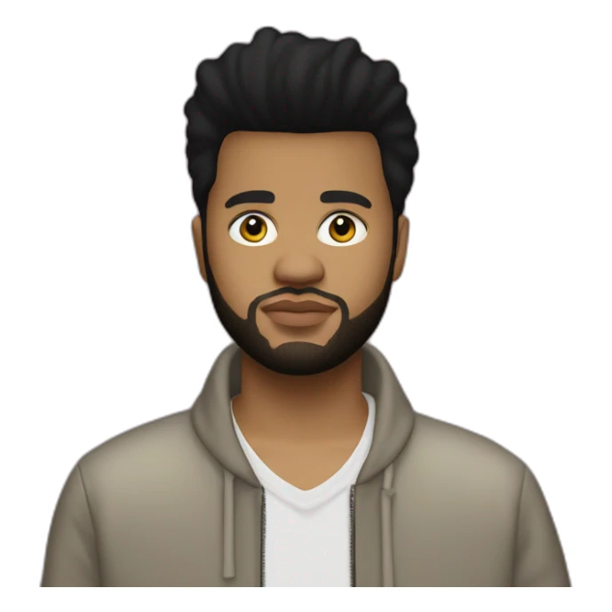 The Weeknd (after hours outfit) (Portrait, front facing, Apple iOS 17 style) sticker