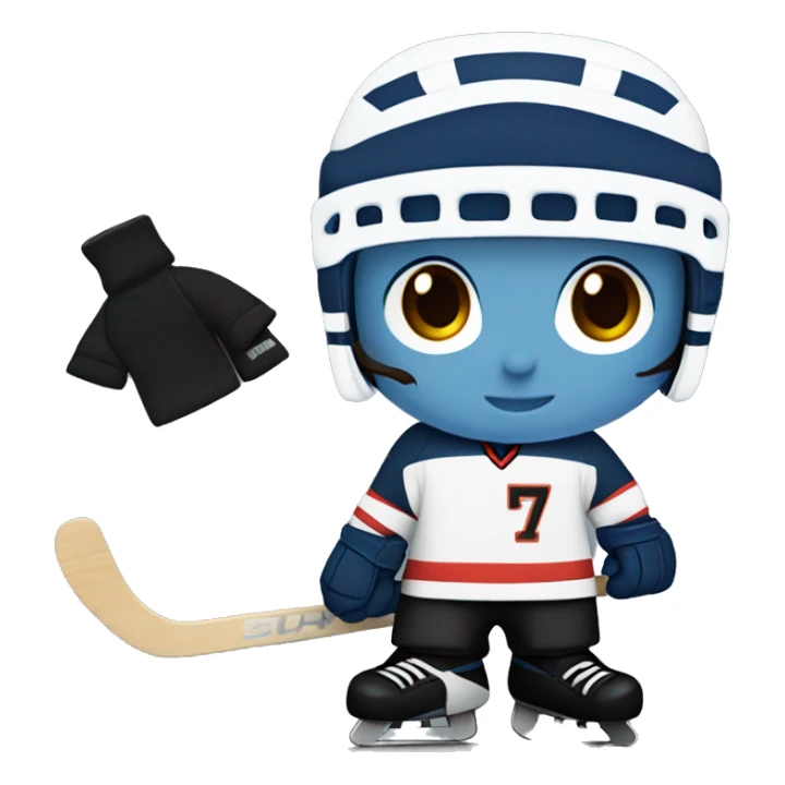Hockey player in Avalnache uniform number 51 sticker
