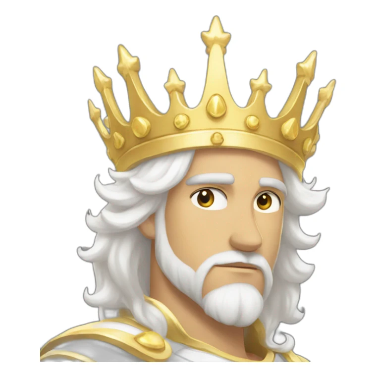 pure godly white crown of light sticker