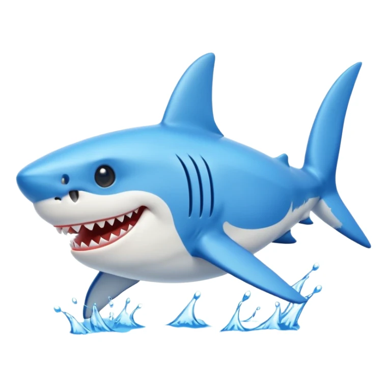 Tralalero tralala shark with blue shoes sticker