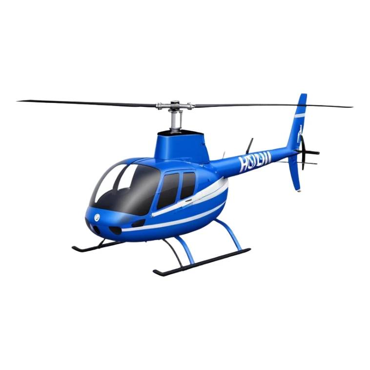 Robinson R44 - Robinson Helicopter Company (Model Year: 2021) (Iconic colour: Blue) sticker