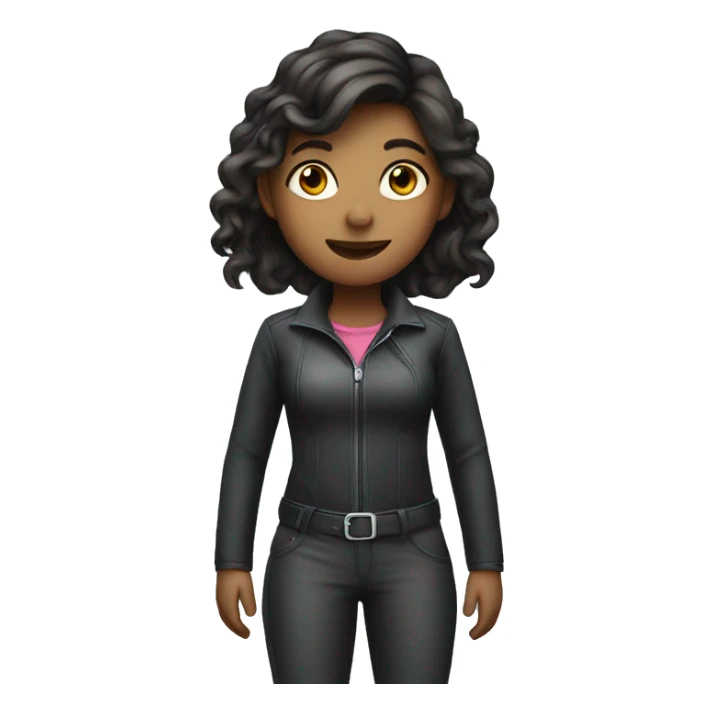 Girl wearing riding clothes  sticker