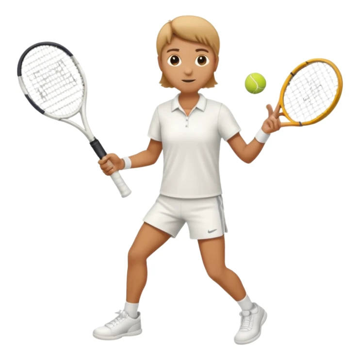High resolution full body of a tennis player sticker