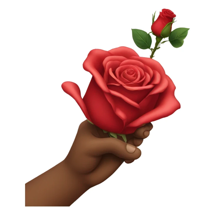 To love the rose with one's hand sticker