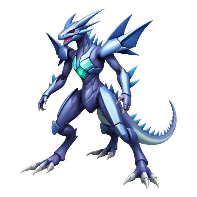  Cool Edgy Shiny Godly Ethereal Digimon-Genesect-Dialga-Reptile-hybrid full body sticker