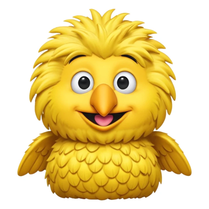 Big bird from Sesame Street happy sticker