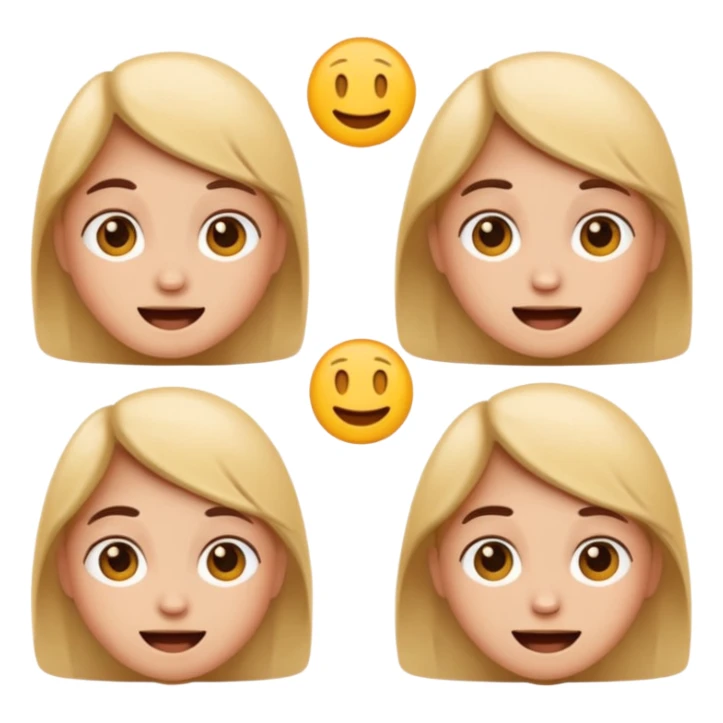 emoji representing a mood shift, expressive face changing from sad to happy sticker