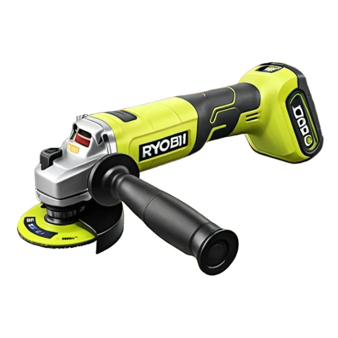 Ryobi One+18V 4-1/2" Angle Grinder PCL445B emoji style sticker