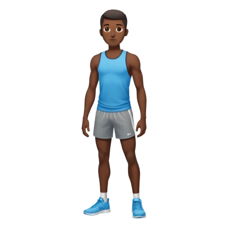 Skinny black man with gyatt full body sticker
