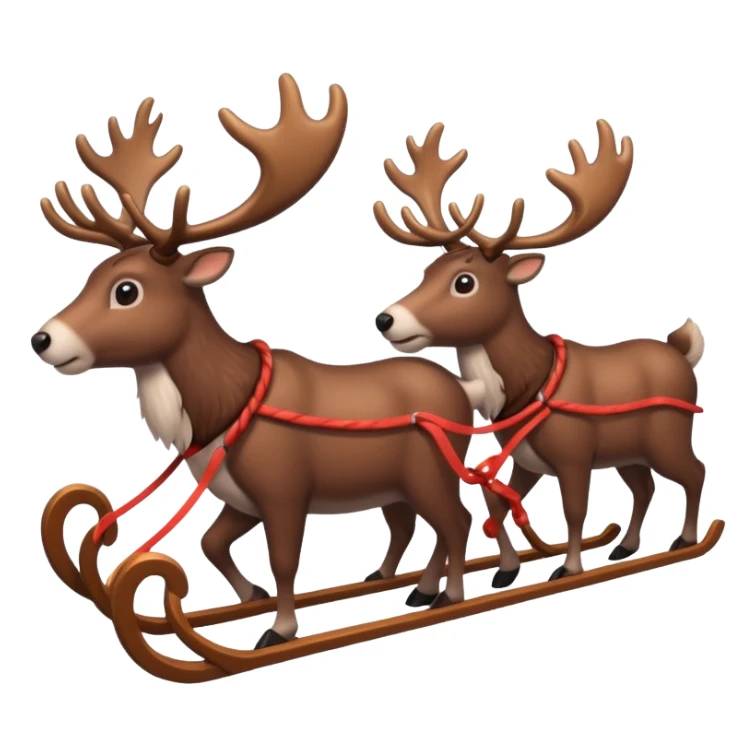 now make alot of them pulling a sleigh \ sticker