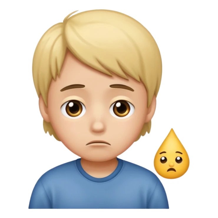 the kid is sad and the grade is F sticker