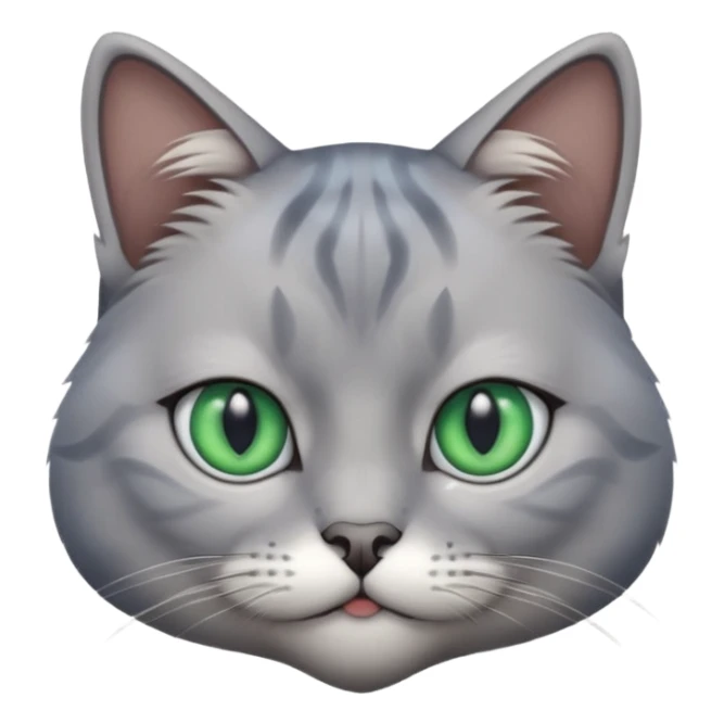 more slanted eyes with a green/blue colour, made the cat look challenging sticker
