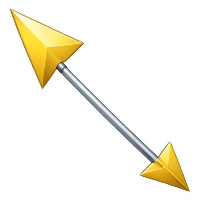 A simple skinny yellow (#EBAA3C) arrow pointing to the right sticker