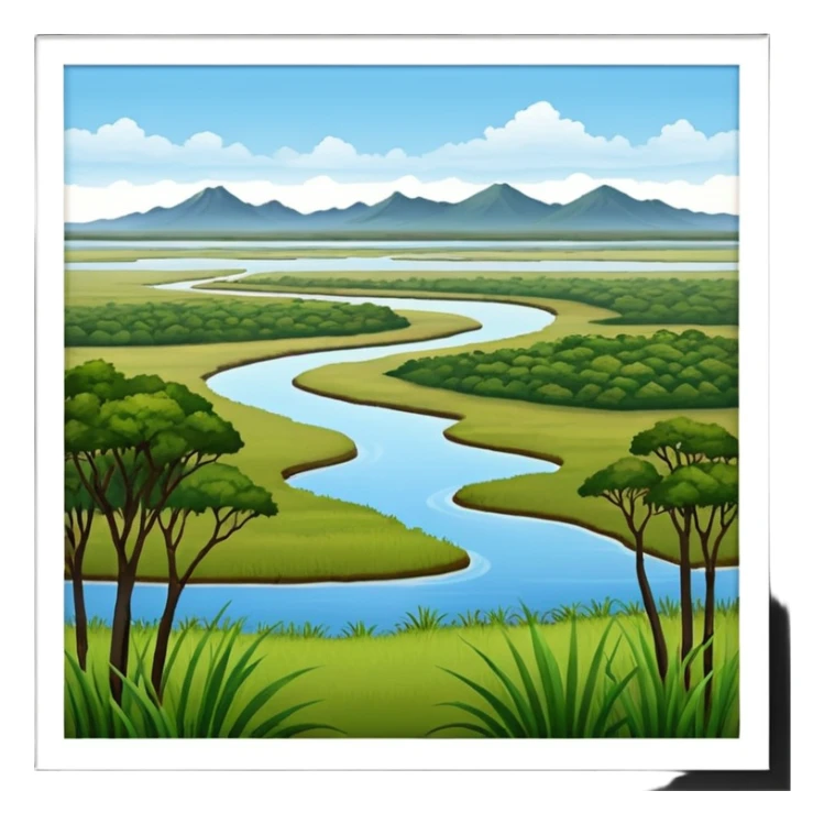 esteros del ibera corrientes argentina (no contiene montañas) sticker