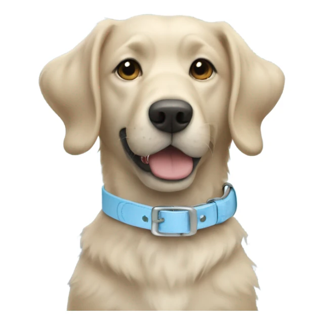 Light blue dog collar  sticker