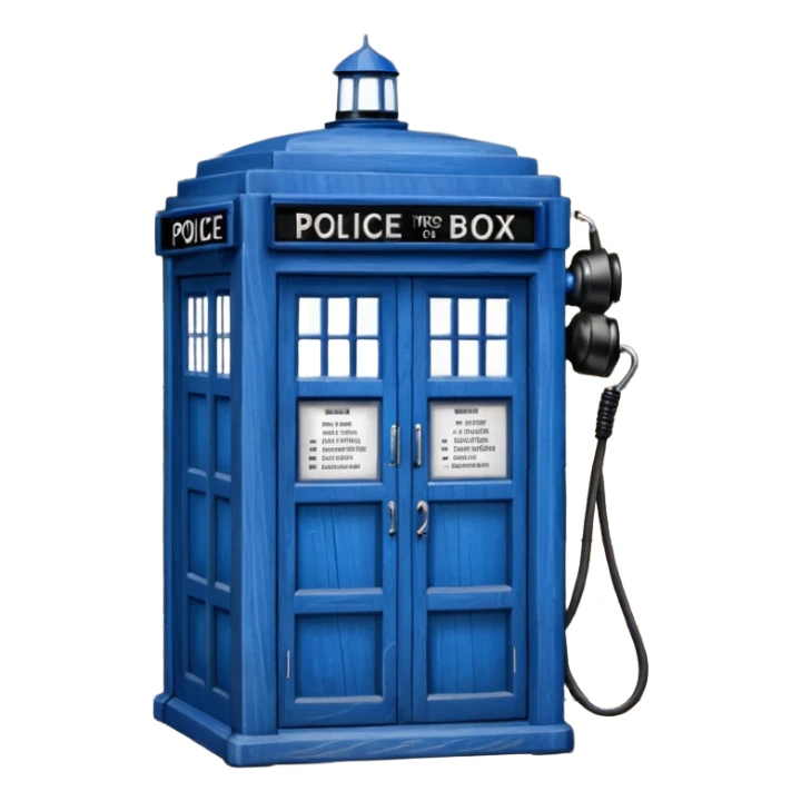 blue police box emoji sticker