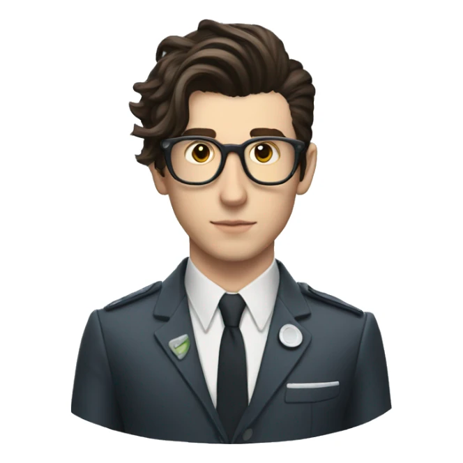 Alex Turner wearing the HEV suit with Dr Kleiner's hair sticker