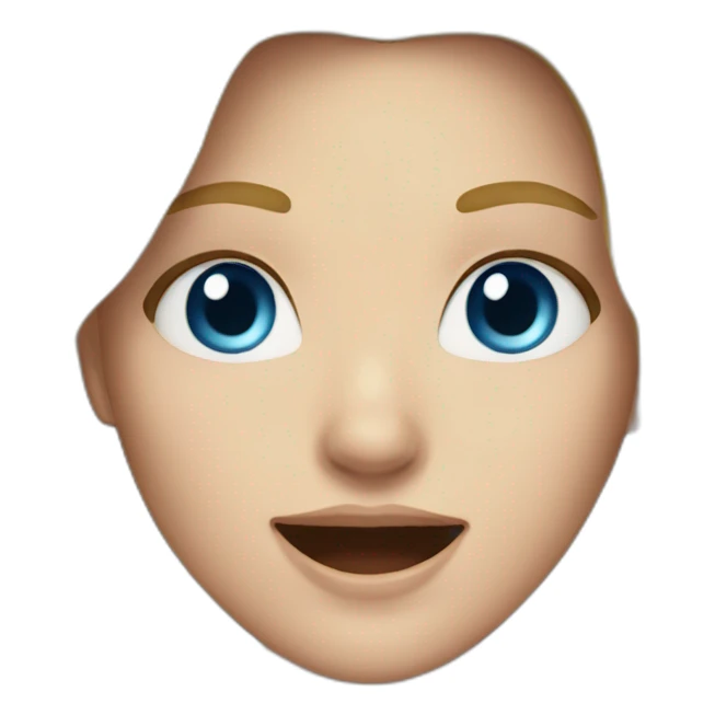 white-girl-with-long-blond-hair-and-with-blue-eyes-shouting sticker