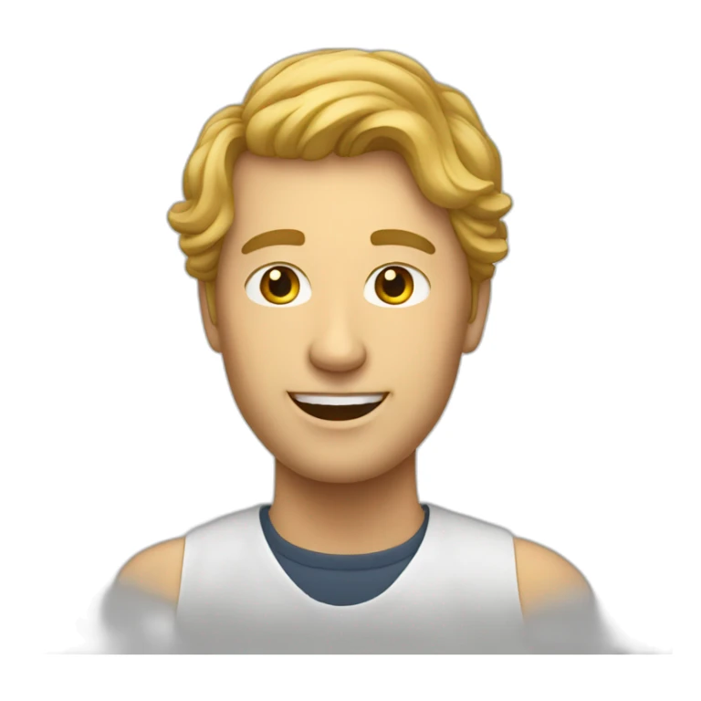 White Man chatting a woman sticker