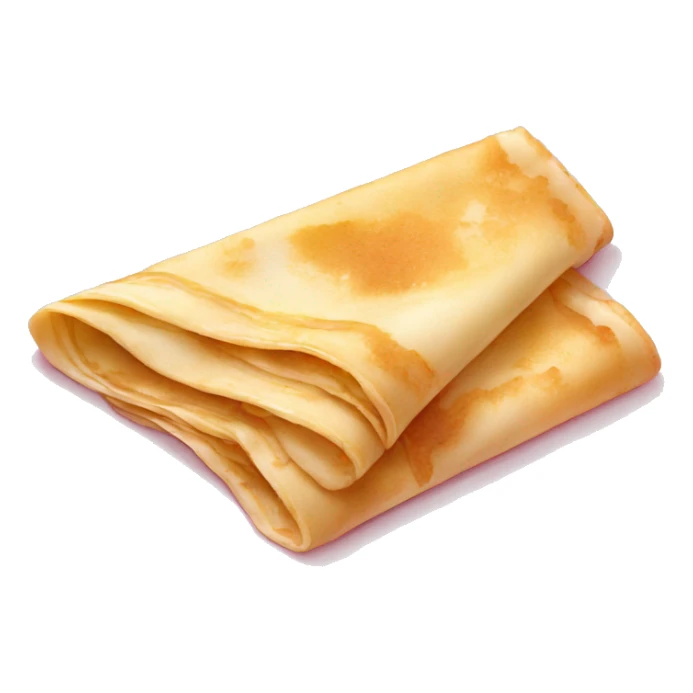 Crepes on a light pink plate sticker