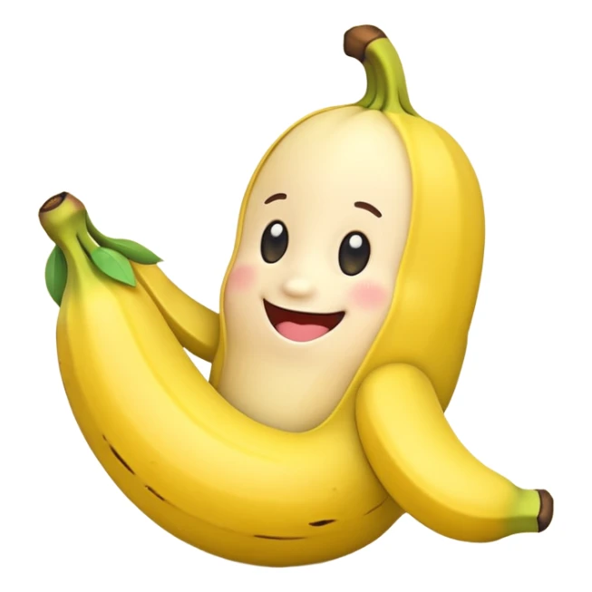 Cartoon cute banana toy sticker