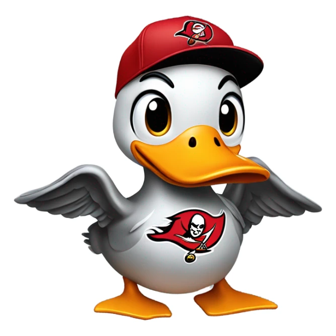 Tampa Bay Buccaneers Duck sticker
