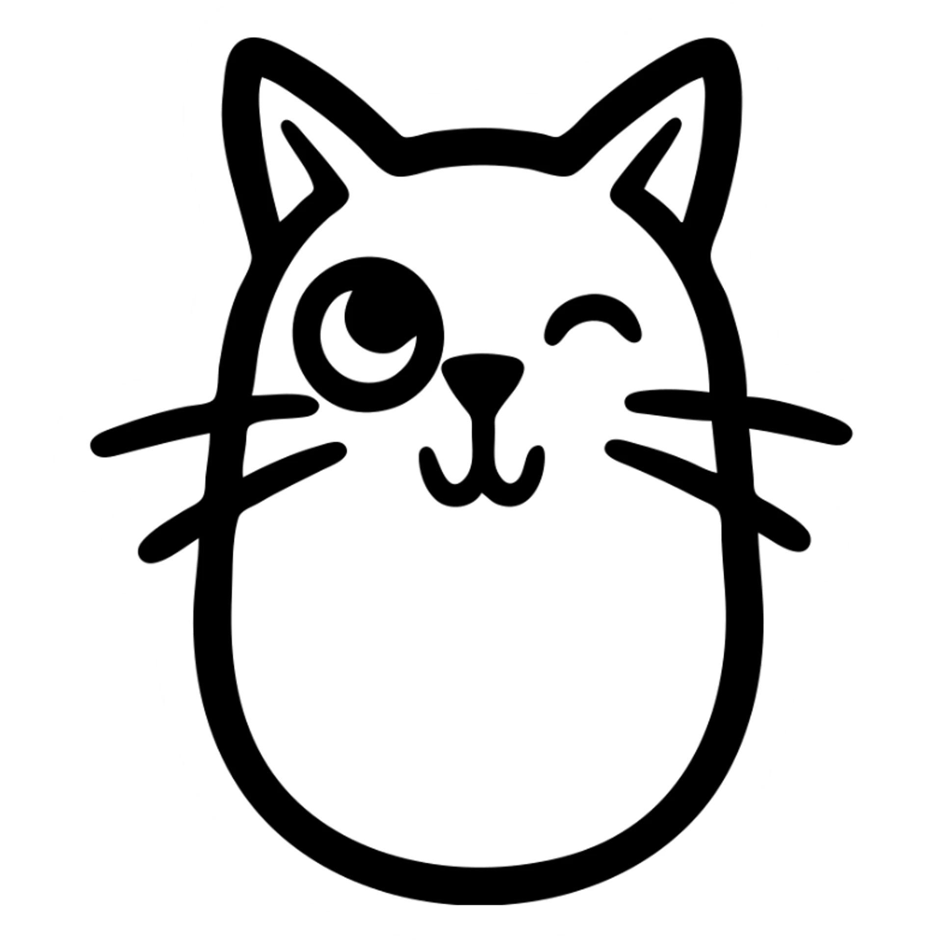 A distinguished cat wearing a monocle, fancy feline with monocle on eye sticker