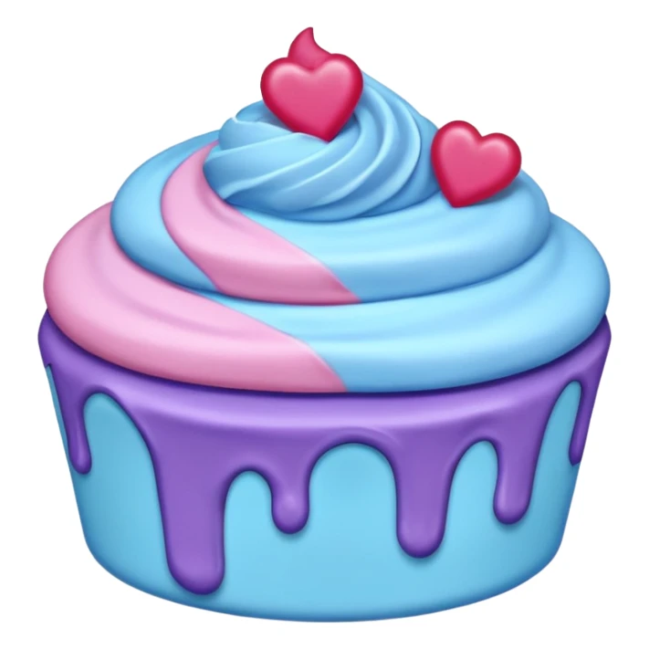 Desserts pinkie blue and purple sticker