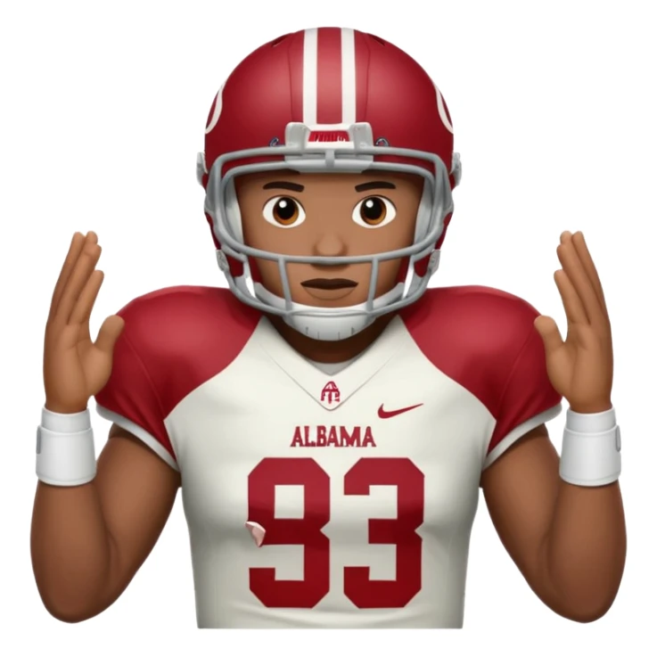 Alabama football sticker