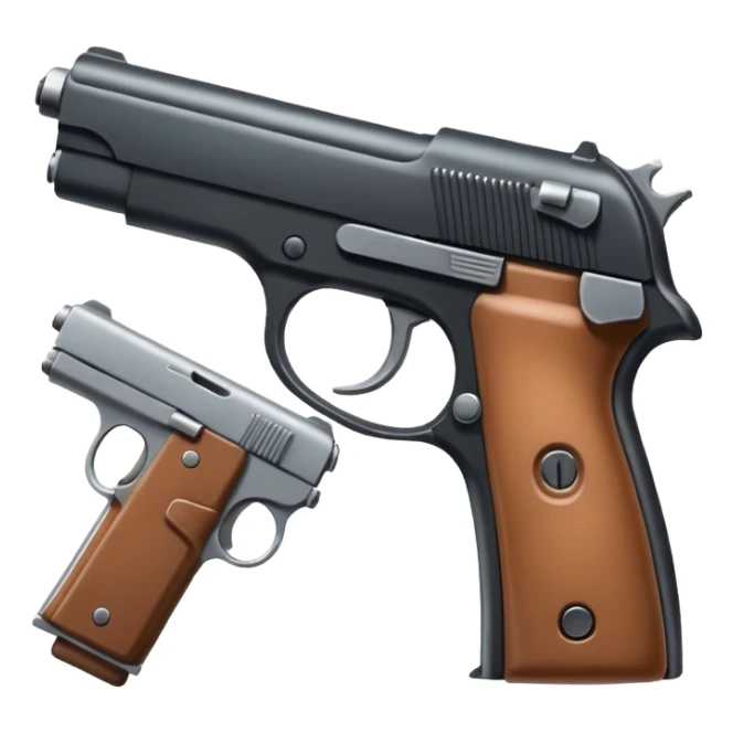 due mani messe come una pistola verso l’alto  sticker